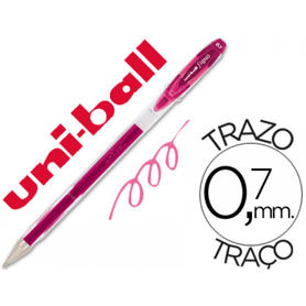 Boligrafo uni-ball um-120 signo rosa pastel 0,7 mm tinta gel unidad