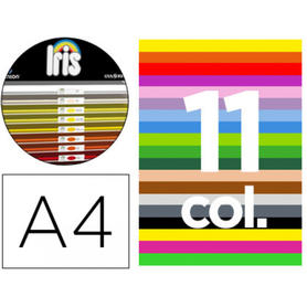 Cartulina guarro din a4 contenido "b" 100 hojasx11 colores