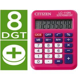 Calculadora citizen bolsillo lc-110 8 digitos rosa