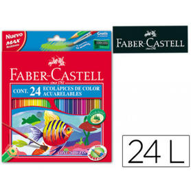 Lapices de colores faber-castell acuarelables c/ 24 surtidos
