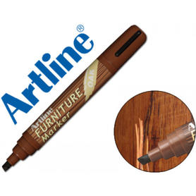 Rotulador artline marcador permanente ek-95 furniture oak-roble punta biselada 2,0-5,0 mm en blister brico