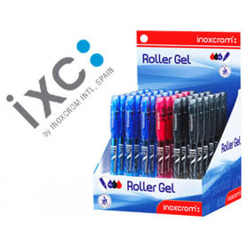 Rotulador roller inoxcrom long gel office campus colores surtidos 0,6mm