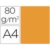 Papel color liderpapel a4 80g/m2 naranja paquete de 15 - PC66