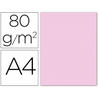 Papel color liderpapel a4 80g/m2 rosa pastel paquete de 15 - PC67