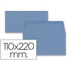 Sobre liderpapel americano azul oscuro 110x220 mm 80 gr pack de 9 unidades - SB70