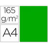Papel color liderpapel a4 165g / m2 verde paquete de 9 - PC81