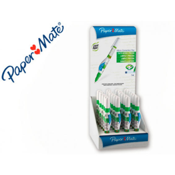 Corrector liquid paper lapiz paper mate 7 ml expositor de 24 unidades