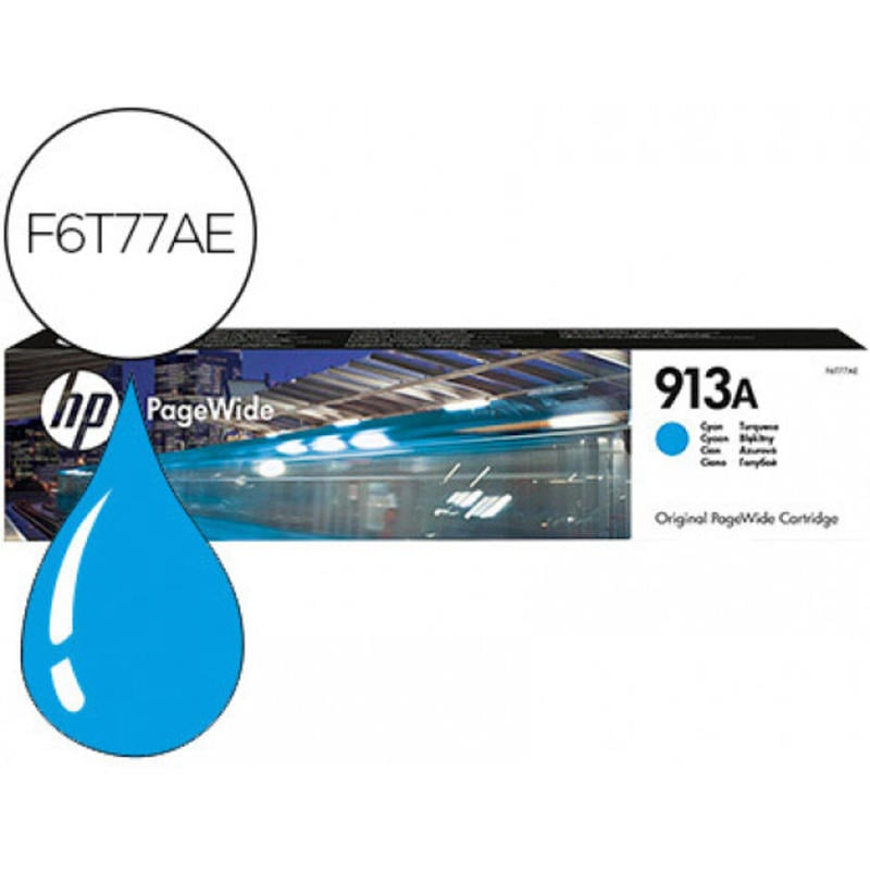 Ink-jet hp jet 913a pagewide 352 / 377 / 452 / 477 / p55250 / p57750 cian 3000 paginas