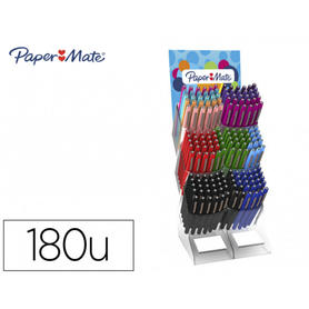 Rotulador paper mate flair original punta de fibra expositor de 180 unidades 13 colores surtidos