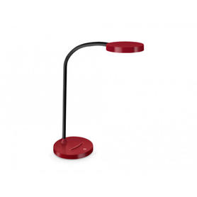 Lampara de oficina cep flex plastico led 4 w brazo flexible tactil color rojo carmin 160x600 mm