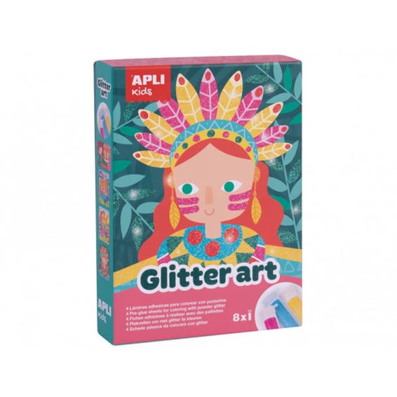 Juego apli kids glitter art