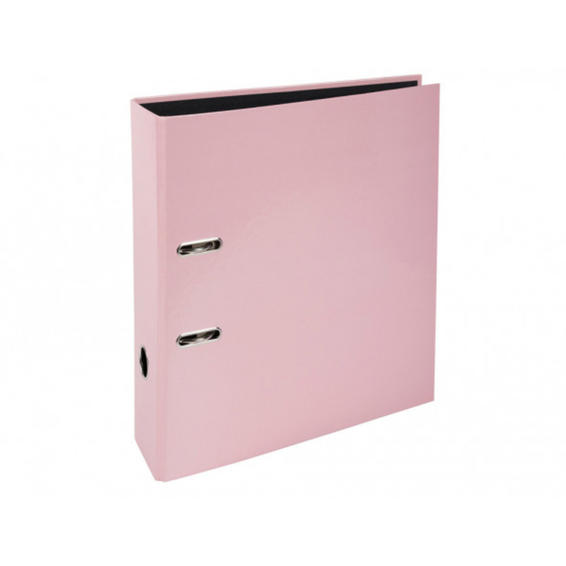 Archivador de palanca exacompta aquarel premtouch carton forrado din a4 lomo 80 mm color rosa