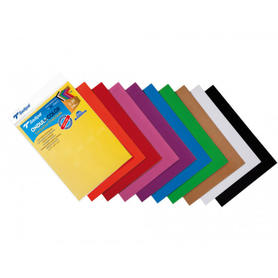 Cartulina sadipal ondulada color din a4 pack de 10 unidades colores surtidos