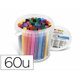 Rotulador primo color jumbo cubo 60 rotuladores 12 colores