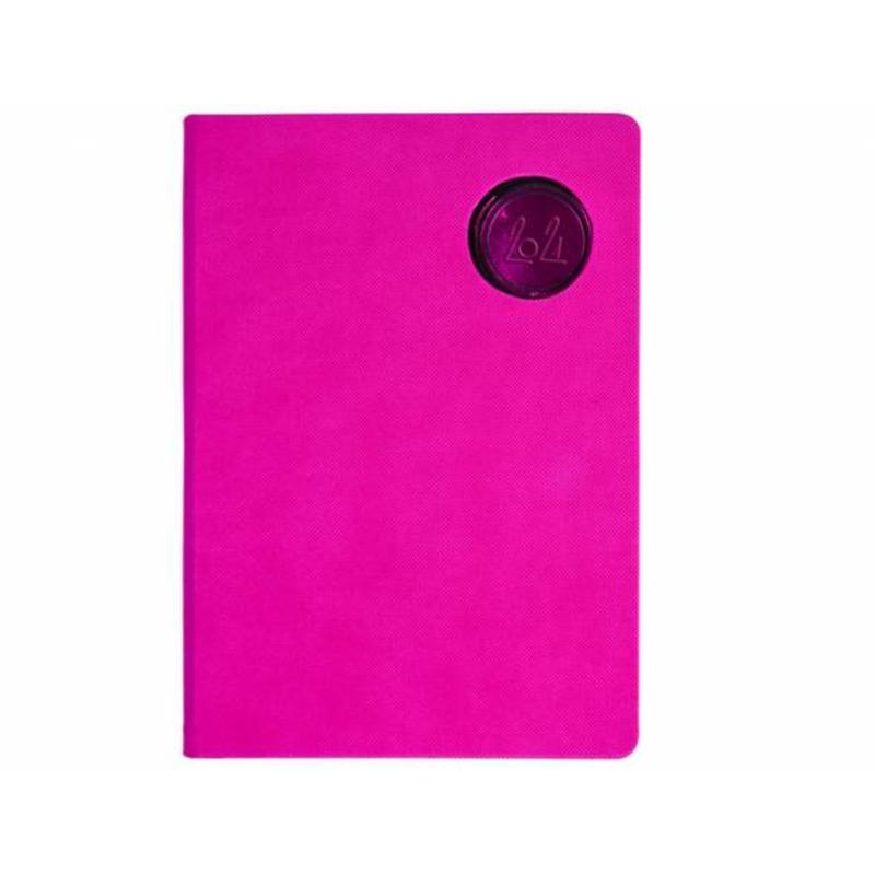 Agenda encuadernada liderpapel kilkis 15x21 cm 2021 dia pagina color rosa papel 70 gr