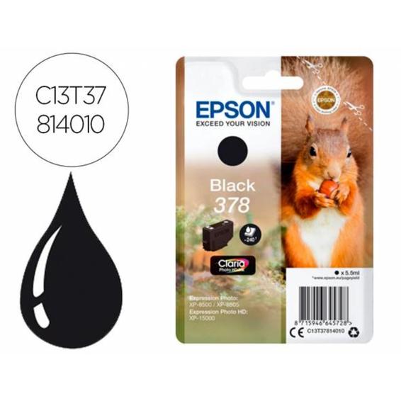 Ink-jet epson 378 expression home xp-8605 / 8606 / xp-15000 / xp-8500 / 8505 negro 240 pag