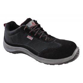 Zapatos de seguridad deltaplus asti piel de serraje afelpado suela de composite negro talla 37