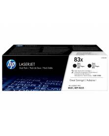 Toner hp laserjet pro 83x m201 mfp m225 negro pack de 2 unidades 2200 paginas