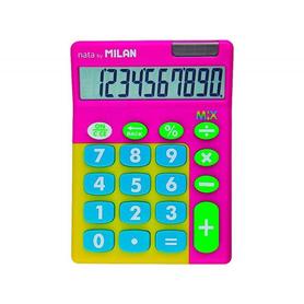 Calculadora milan mix 10 digitos rosa en blister