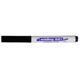 Rotulador edding para pizarra blanca 661 color negro punta redonda 1-2 mm recargable