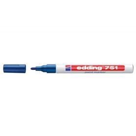 Rotulador edding punta fibra 751 azul punta redonda 1-2 mm