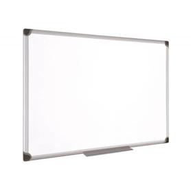 Pizarra blanca bi-office magnetica maya w ceramica vitrificada marco de aluminio 240 x 120 cm con bandeja para
