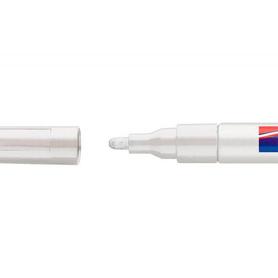 Rotulador edding punta fibra 750 blanco punta redonda 2-4 mm