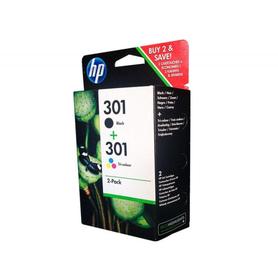 Ink jet hp 301 pack con tinta negra y tinta tricolor 1000/1001 3000/ 3050/3050se/3050ve 1050a/2050a/2054a/3050a
