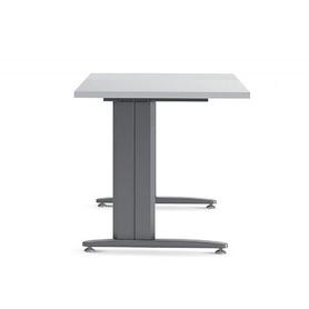Mesa de oficina rocada metal 2000ac02 aluminio /gris 120x60 cm