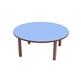 Mesa madera mobeduc redonda con tapa laminada haya diametro 120cm