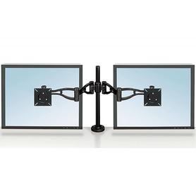 Brazo para monitor plano doble fellowes professional normativa vesa flexible para pantallas hasta 10 kg