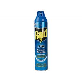 Insecticida raid spray moscas y mosquitos 600 ml