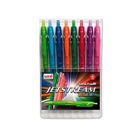 Boligrafo uni-ball jet stream sxn-157c retractil estuche de 8 unidades colores surtidos