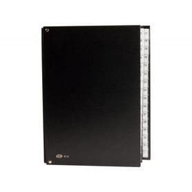 Carpeta clasificador carton compacto pardo folio 31 departamento numericos negro