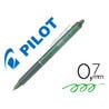 Boligrafo pilot frixion clicker borrable 0,7 mm color verde claro en blister