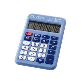 Calculadora citizen bolsillo lc-110 8 digitos celeste