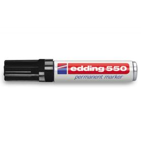 Rotulador edding punta fibra permanente 550 negro n.1 -punta redonda