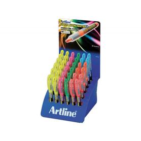 Rotulador artline fluorescente ek-640 punta biselada -expositor de 36 unidades