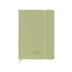 Libreta liderpapel simil piel a7 120 hojas 70g/m2 horizontal sin margen verde