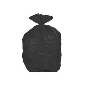 Bolsa basura domestica negra 54x60 galga 100 -rollo de 25 unidades