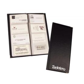 Tarjetero para tarjetas visita color negro para 96 unidades tamaño 250 x 115 mm