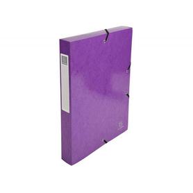 Carpeta de proyecto exacompta iderama carton lustrado plastificado din a4 lomo 40 mm violeta