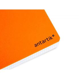 Cuaderno espiral liderpapel a4 antartik tapa dura 80h 100gr cuadro 4mm con margen color naranja