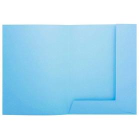 Subcarpeta cartulina con 2 solapas exacompta din a4 gama super azul claro 210 gr