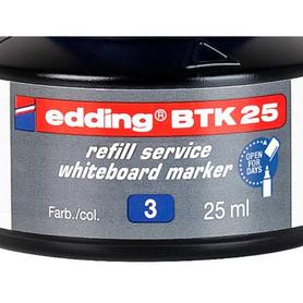 Tinta rotulador edding pizarra blanca btk-25 color azul frasco de 25 ml