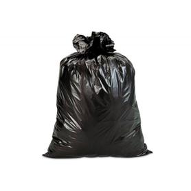 Bolsa basura domestica negra 70x80 cm galga 90 material 100% reciclado y reciclable rollo de 10 unidades