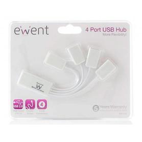 Hub ewent flexible 4 puertos usb 2.0