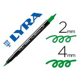 Rotulador Lyra aqua brush acuarelable doble punta fina y pincel (150915)
