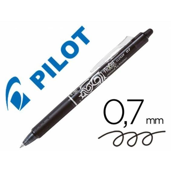 Compra Boligrafo pilot frixion clicker borrable 0,7 mm punta media negro en  blister