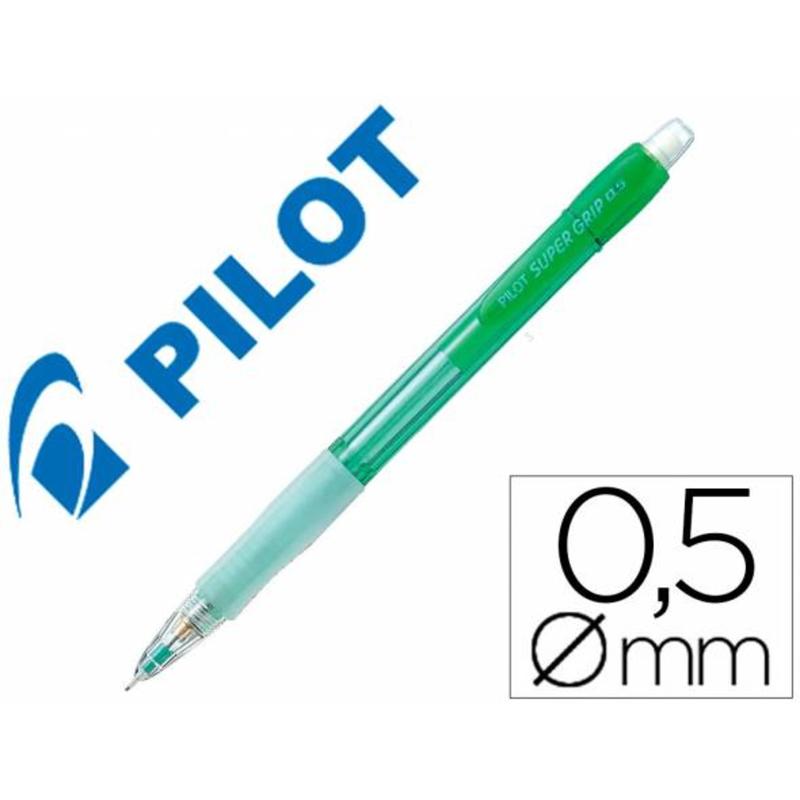 Portaminas pilot h-185 cuerpo color neon 0,5 mm + 1 tubo de 12 minas en blister